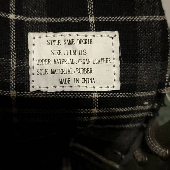 Charles Albert Duck Boots Size 11 Used Vegan Leather Green Brown Rain Womens - Picture 11 of 12